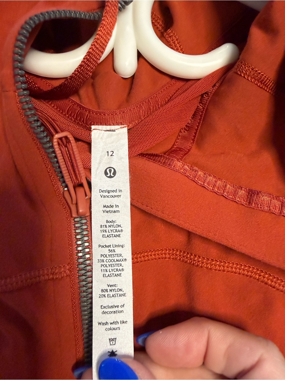lululemon athletica Kids One-Piece Zip Front Bodysuit in Rust Orange